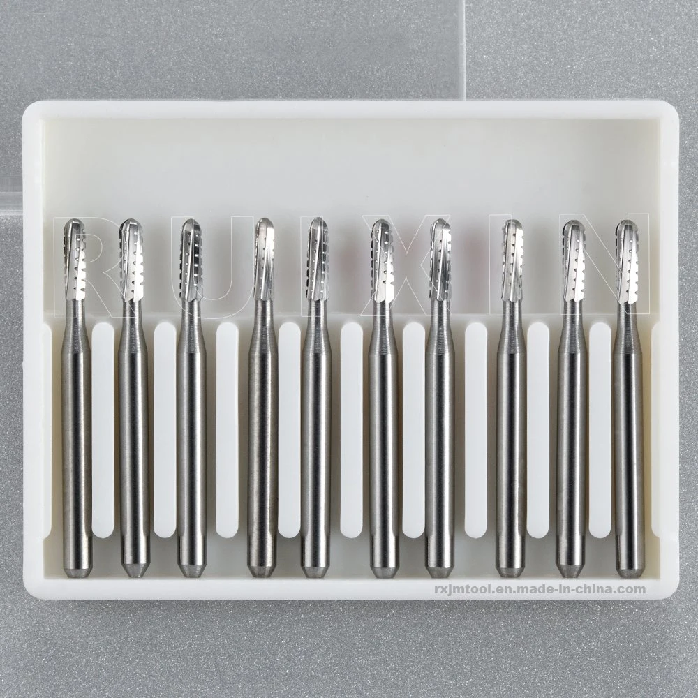 Top Quality Dental Clinic Milling Unit FG Shank Round End Straight Cross Cut Fissure Orthodontic Tungsten Carbide Bur FG-1558 ISO 137/012