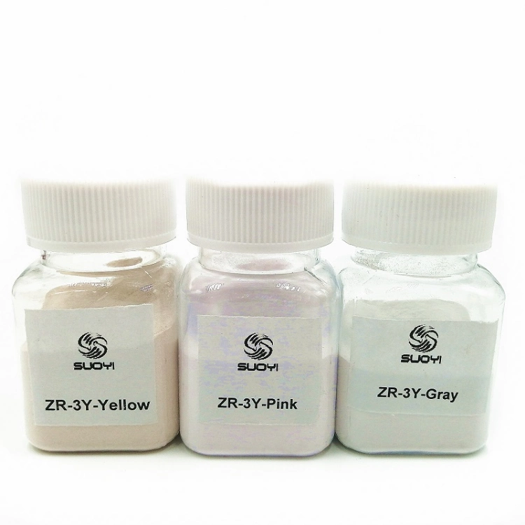 Zro2 Yttria Stabilized Zirconia Colored Ysz Pink Color Yttrium Stabilized Zirconia for Multilayer Dental Block